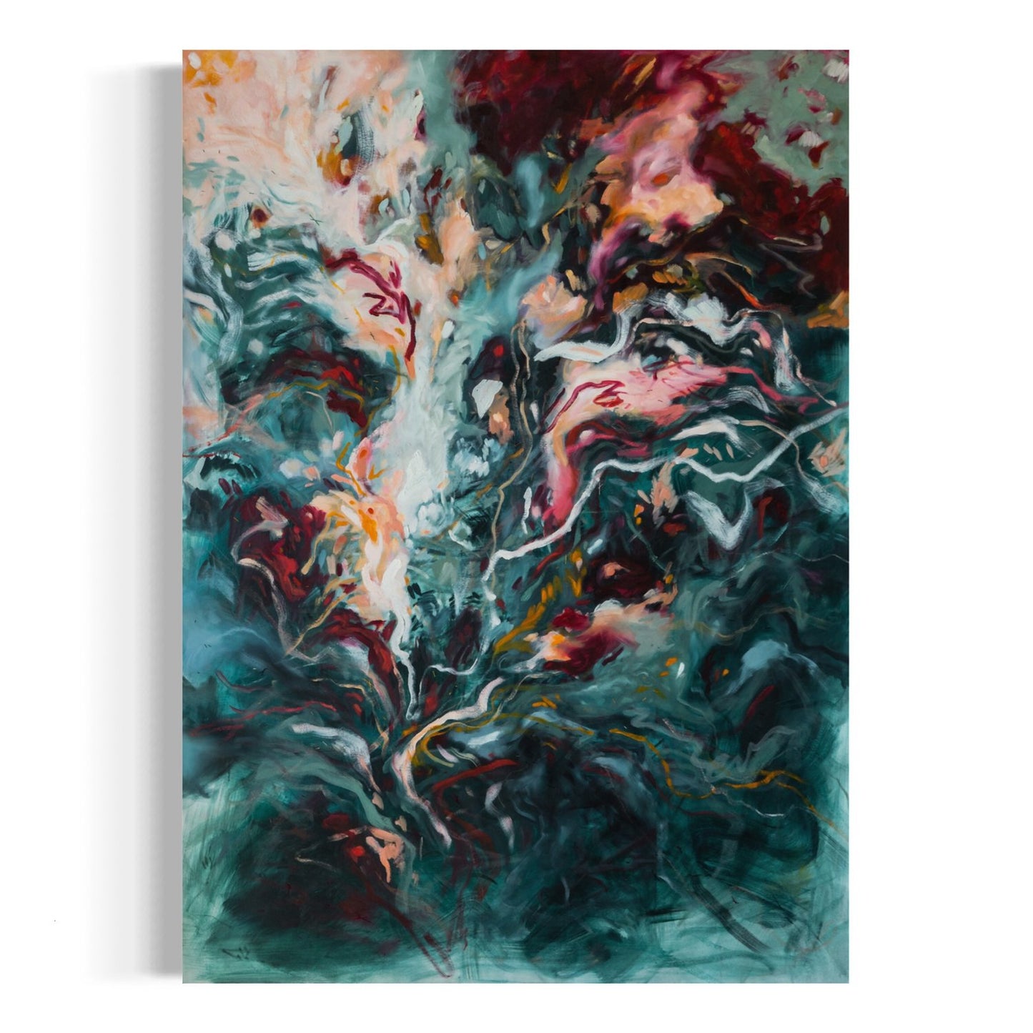 We Rise from the Depths of Our Valleys and Meet on the Mountaintop at Sunrise as the New Morning Greets Our Depths, "Hello" | 12x9in to 40x30in