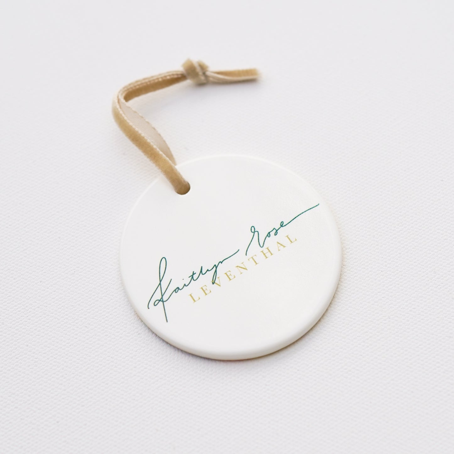 "Where Delight Lives" Ceramic Ornament