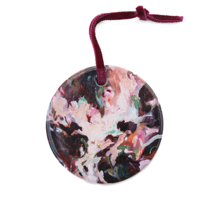 "Flowers, Flowing Through My Veins" Ceramic Ornament