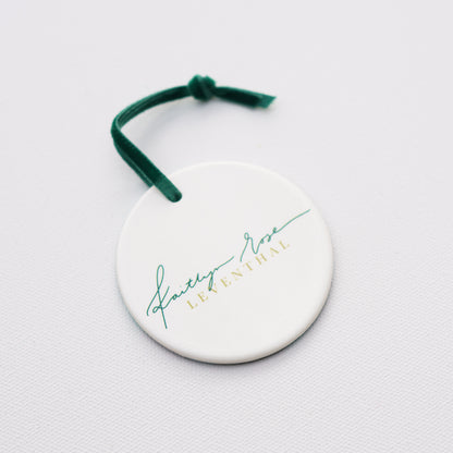 "Deep Waters" Ceramic Ornament