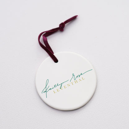 "Flowers, Flowing Through My Veins" Ceramic Ornament