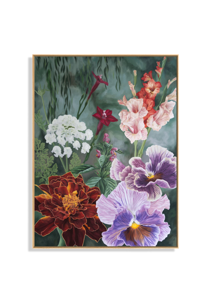 {October} Where the Garden Grieves & Gathers Grace | 12x9in to 60x45in