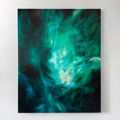 Drawn Out of Deep Waters, Our Waves of Darkness Are Swept Into Light | 30x24in Print