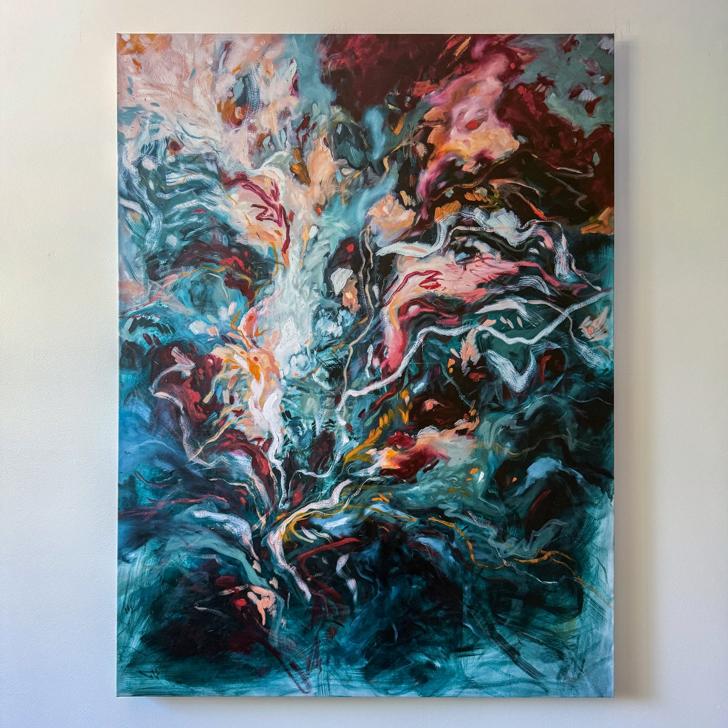 We Rise from the Depths of Our Valleys and Meet on the Mountaintop at Sunrise as the New Morning Greets Our Depths, "Hello" | 36x30in Print