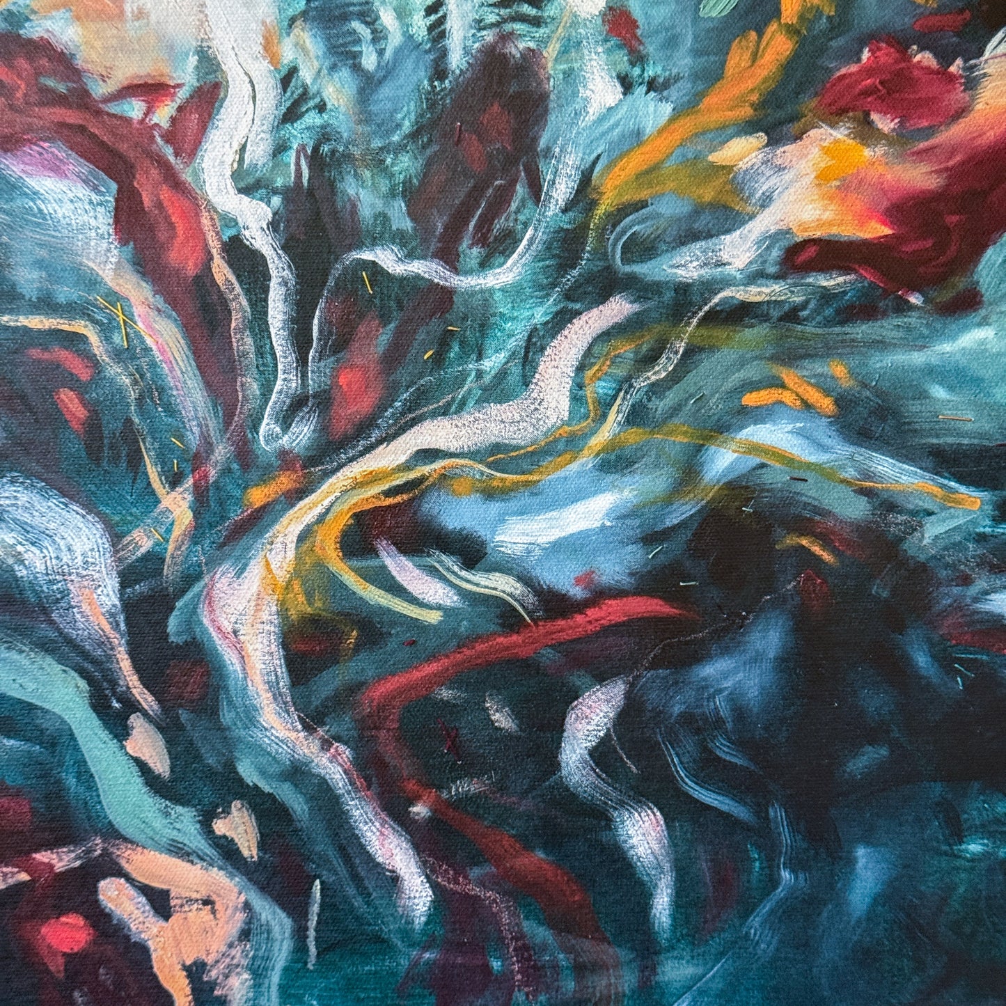 We Rise from the Depths of Our Valleys and Meet on the Mountaintop at Sunrise as the New Morning Greets Our Depths, "Hello" | 36x30in Print