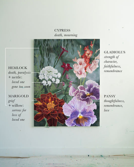 {October} Where the Garden Grieves & Gathers Grace | Original